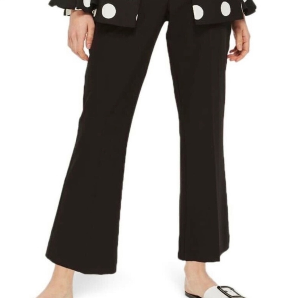 Topshop Mid-Waist Slim Kick Cropped Flare Pants